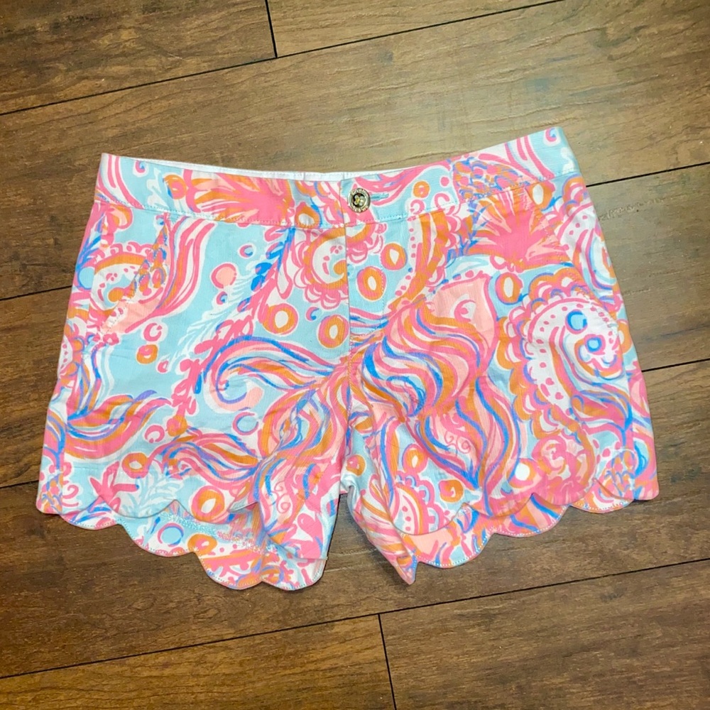 Lilly Pulitzer Too Much Bubbly Buttercup Shorts